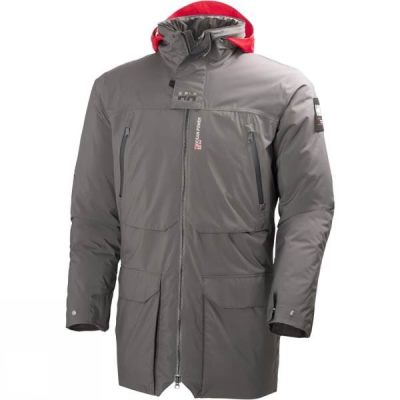 Parka Helly Hansen Shore Hombre - Gris Oscuro - Chile OEK086794